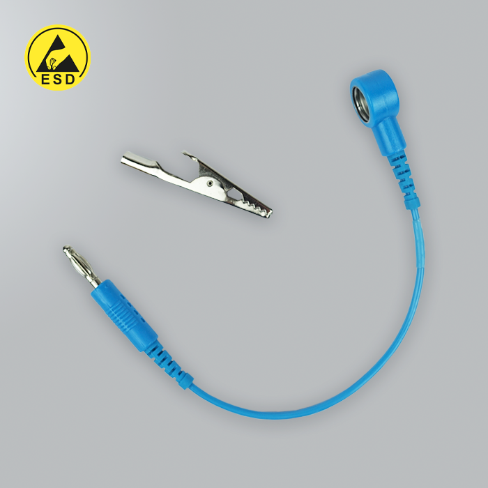 10" Grounding Cord (Earth Lead) - Stud to Banana Plug 10mm   10" Grounding Cord (Earth Lead) - Stud to Banana Plug 10mm